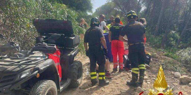 Col quad in un dirupo, madre e figlio feriti a Rena Majore