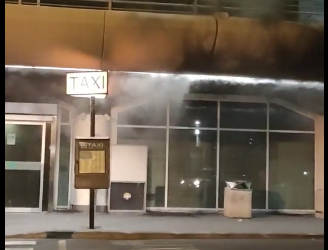 Incendio nell’aeroporto di Catania, pompieri al lavoro