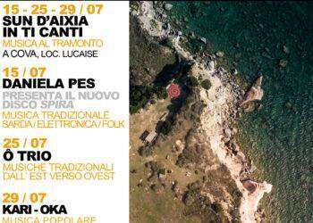 Dal 15 al 29 luglio a Carloforte ritornano i concerti al tramonto di Sun d’aixa in ti canti