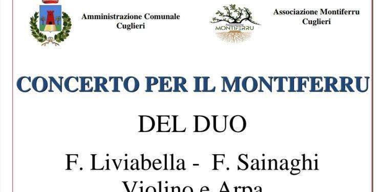 Incendi Montiferru, il 19 luglio a Cuglieri concerto per violino e arpa