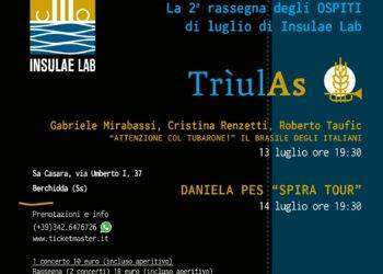 Berchidda, il mese di “Trìulas” si accende con il Gabriele Mirabassi trio e il Premio Tenco Daniela Pes