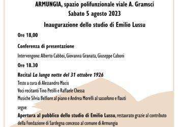 Armungia, rivive lo studio di Emilio Lussu: il 5 agosto l’inaugurazione con una conferenza e un recital