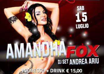 La pornostar Amandha Fox a Sanluri: eros e show il 15 luglio