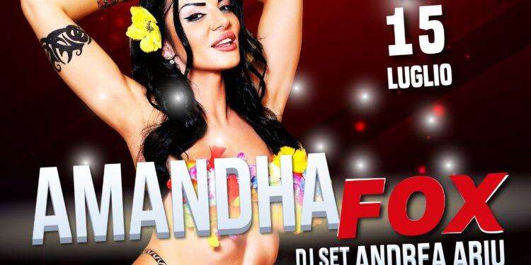 La pornostar Amandha Fox a Sanluri: eros e show il 15 luglio
