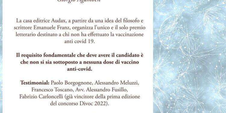A Udine il concorso letterario dedicato ai non vaccinati: appuntamento il 29 luglio