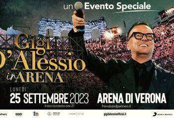 Gigi D’Alessio in Arena a Verona, il 25 settembre