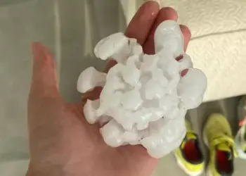 Grandinata nel trevigiano: chicchi grossi come palle da tennis