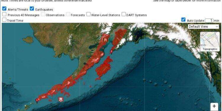 Violentissimo terremoto in Alaska, diramata allarme tsunami