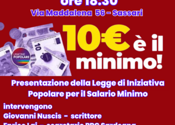 Sassari, Rifondazione Comunista presenta Legge di Iniziativa Popolare per il salario minimo