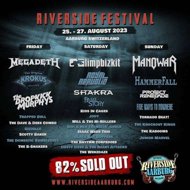 Musica, i piemontesi “Five Ways to Nowhere” al Riverside Aarburg Festival con Megadeth, Dropkick Murphys, Limp Bizkit e tanti altri
