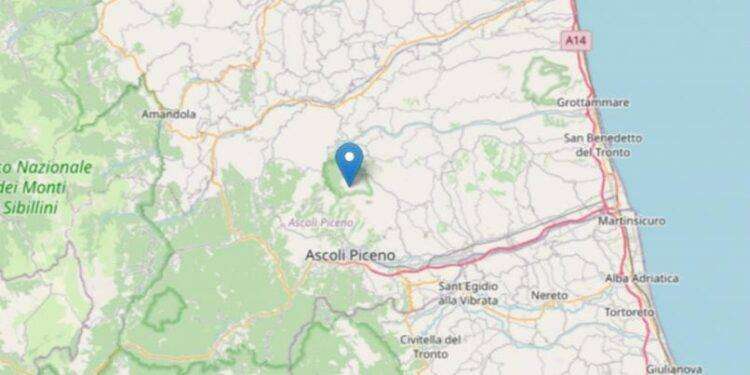 Terremoto di magnitudo 3 nella provincia di Ascoli Piceno