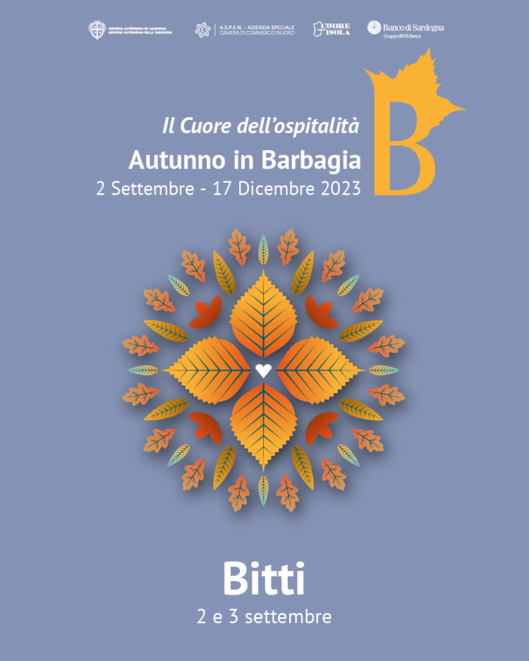Autunno in Barbagia, il 2 e 3 settembre si apre a Bitti l’edizione 2023