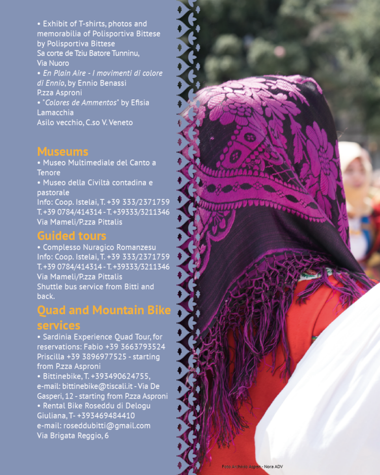 Autunno in Barbagia, il 2 e 3 settembre si apre a Bitti l’edizione 2023
