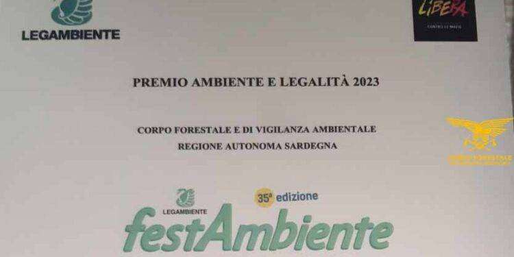 Assegnato al Corpo forestale della Regione Sardegna il Premio Ambiente e legalità 2023