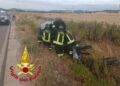 Valledoria, finisce con l’auto fuori strada: un ferito