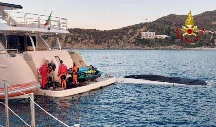 Solanas, affonda una barca: intervento dei Vigili del fuoco