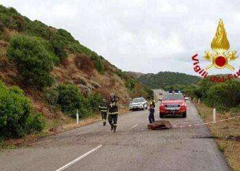 Frana sull’Alghero-Bosa, strada chiusa per alcune ore