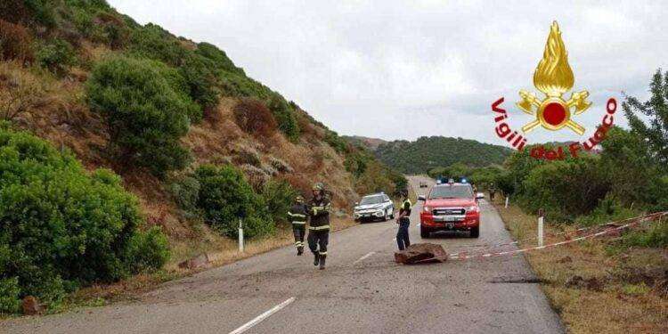 Frana sull’Alghero-Bosa, strada chiusa per alcune ore