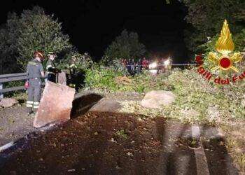 Frana vicino a Busachi, chiuso tratto S.P.11