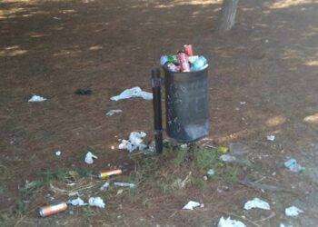 Cagliari, degrado e sporcizia nella pineta di Su Siccu