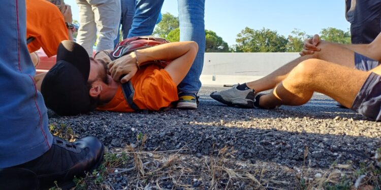 Ultima Generazione, otto persone bloccano la statale adriatica in Puglia
