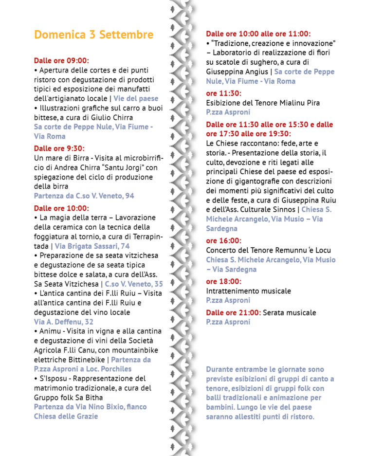 Autunno in Barbagia, il 2 e 3 settembre si apre a Bitti l’edizione 2023