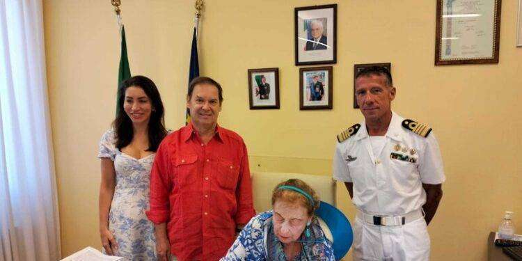 Elettra Marconi in visita alla direzione marittima di Olbia