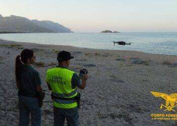 I droni alla ricerca di nidi di caretta caretta nelle spiagge sarde