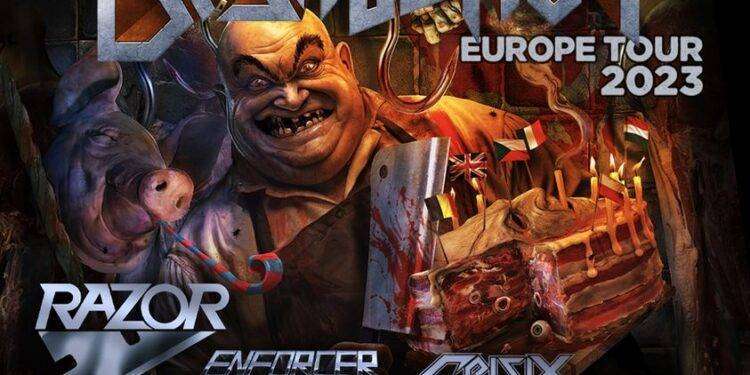 Destruction annunciano una data a Milano per il 40° anniversario con Razor, Enforcer e Crisix