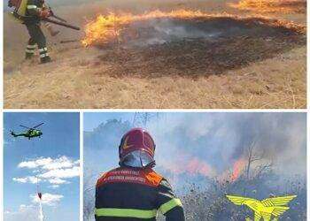 Fiamme in Sardegna, in azione elicotteri e mezzi a terra