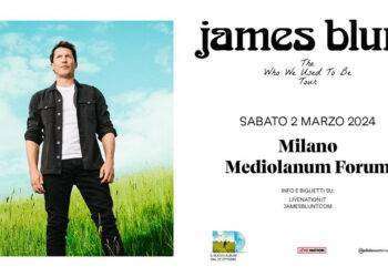 James Blunt ritorna in Italia, sabato 2 marzo 2024 a Milano