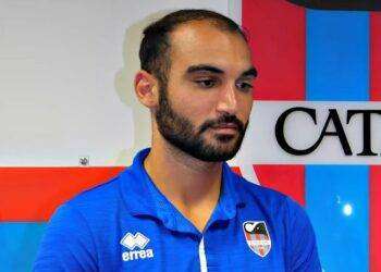 Il calciatore sardo Riccardo Ladinetti al Catania