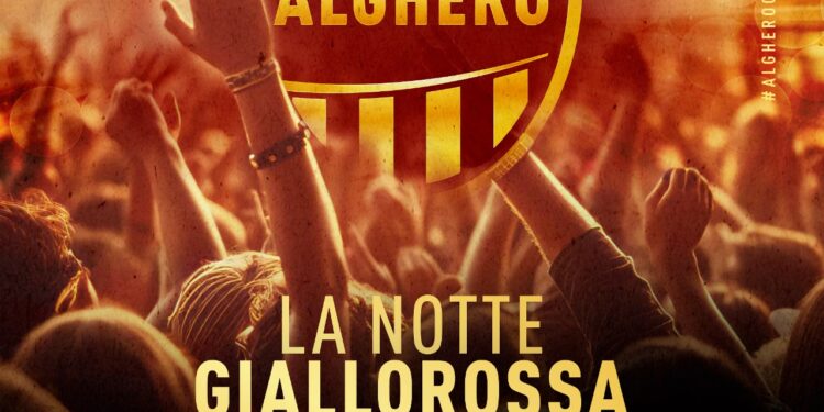 Calcio, venerdì 25 agosto ad Alghero la notte giallorossa