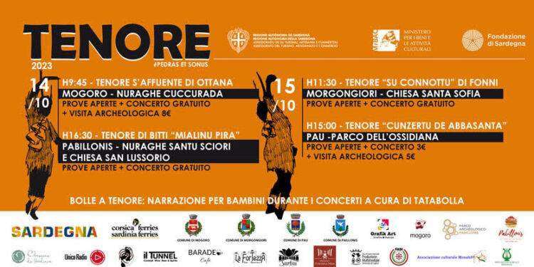 Sabato 14 e domenica 15 ottobre tra Mogoro, Pabillonis, Morgongiori e Pau va in scena l’edizione autunnale di “Tenore”