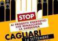 Nuova protesta a Cagliari contro mega impianti rinnovabili: corteo il 14 settembre