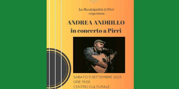 Al Centro culturale di via Italia 63 a Pirri serata musicale con Andrea Andrillo sabato 9 settembre