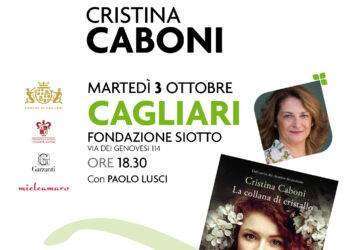 Martedì 3 ottobre, per Éntula, Cristina Caboni presenta il suo nuovo romanzo La collana di cristallo alla Fondazione Siotto di Cagliari