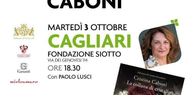 Martedì 3 ottobre, per Éntula, Cristina Caboni presenta il suo nuovo romanzo La collana di cristallo alla Fondazione Siotto di Cagliari