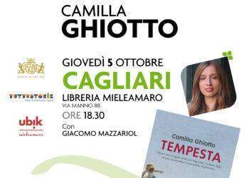 Giovedì 5 ottobre, Camilla Ghiotto presenta il suo romanzo “Tempesta” a Cagliari