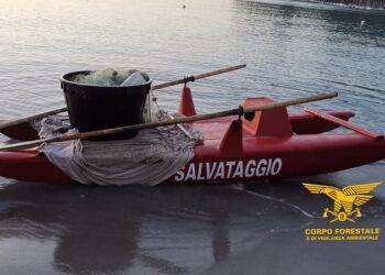 Cagliari, sorpreso dal Corpo forestale: utilizzava un pattino per il salvamento per pescare abusivamente