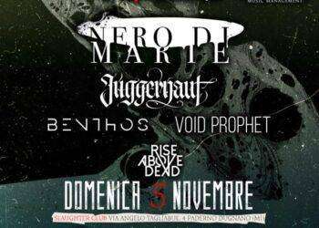 Nero di Marte e Jugernaut in concerto a Paderno Dugnano (MI)