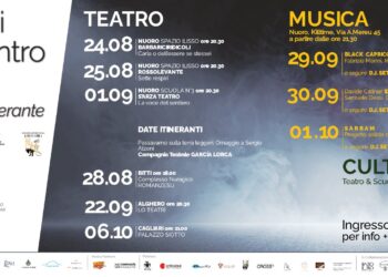 Terreni d’incontro, Festival di teatro, musica, cultura kermesse musicale dal 29 settembre al primo ottobre a Nuoro