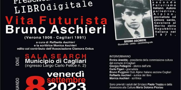 Cagliari, presentazione del libro digitale “Vita Futuristica – Bruno Aschieri”