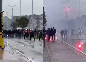 Genk-Fiorentina, scontri tra tifosi prima della partita