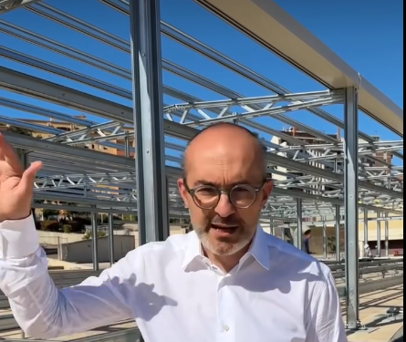 Cagliari, mercato provvisorio in piazza Nazzari, Truzzu: “Primo blocco già costruito”