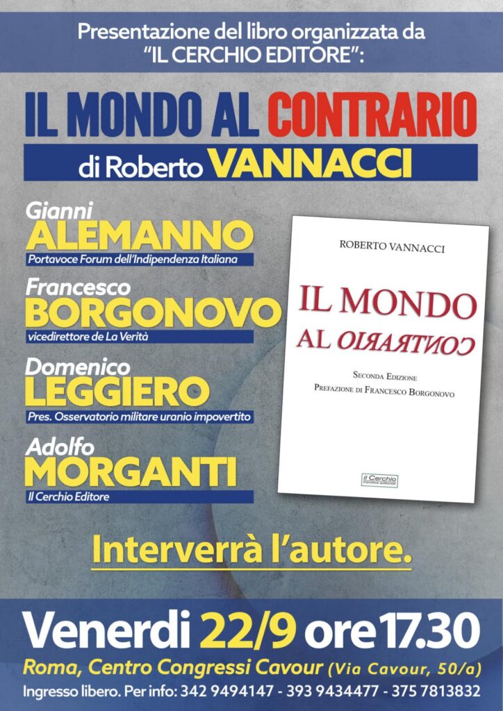 Vannacci presenta il libro a Roma, appuntamento con Gianni Alemanno il 22  settembre (Presentazione annullata) – Report Sardegna 24