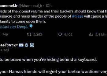 Scontro su X tra Ali Khamenei e il profilo ufficiale del regime sionista