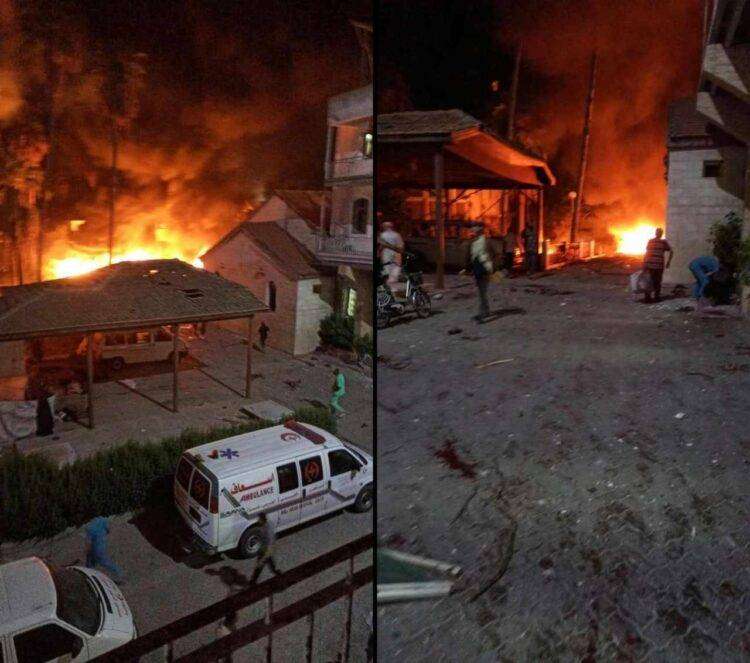 Esercito sionista bombarda ospedale a Gaza: ci potrebbero essere tra le 200 e le 300 vittime