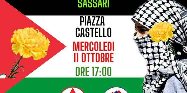 “Su frore de sa Palestina”, manifestazione a Sassari per la resistenza palestinese