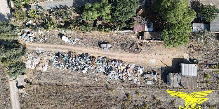 Capoterra, scoperta con il drone maxi discarica abusiva